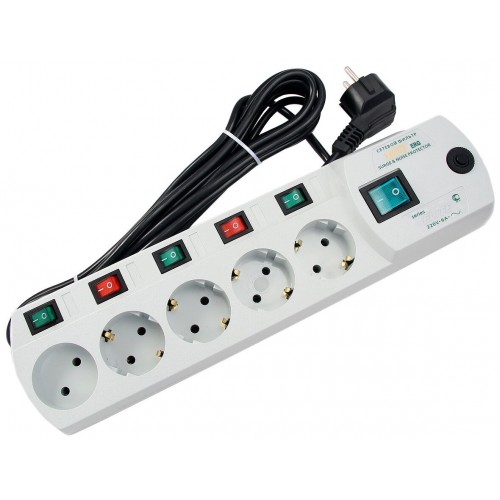 Сетевой фильтр Most ERG 2м (5 розеток) (коробка) (белый) 