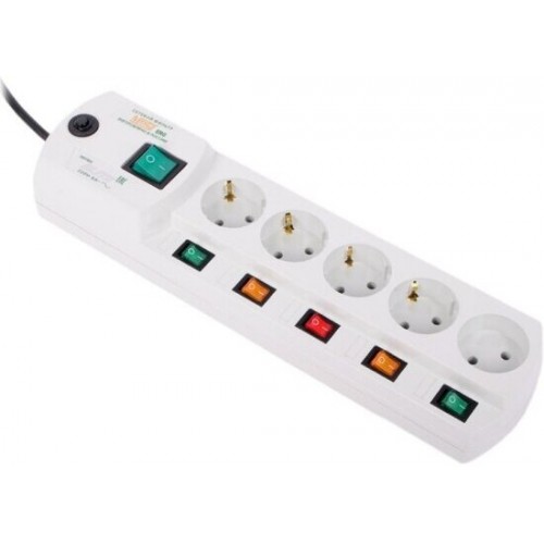 Сетевой фильтр Most ERG 2м (5 розеток) (коробка) (белый) 5