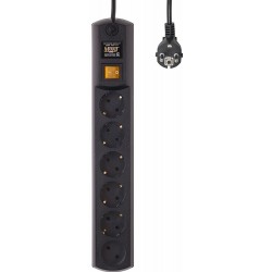 Сетевой фильтр MOST Hard H6 6 розеток 2 м (черный)