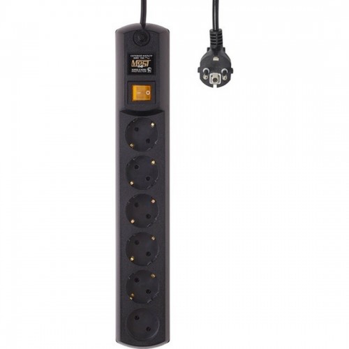 Сетевой фильтр MOST Hard H6 6 розеток 5 м (черный) 