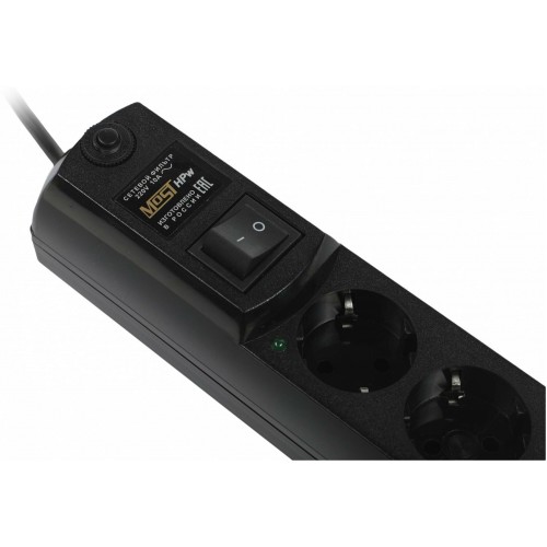 Сетевой фильтр MOST Hard HPw 6 розеток 2 м (черный) 4