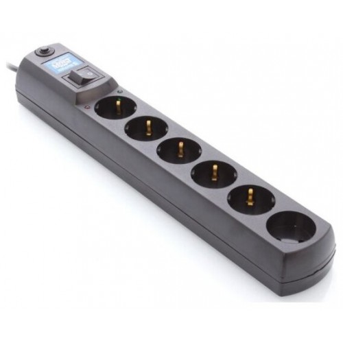 Сетевой фильтр MOST Hard HV6 6 розеток 5 м (черный) 1