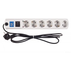 Сетевой фильтр MOST HV6 6 розеток 2 м (белый)