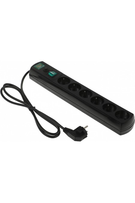 Сетевой фильтр MOST LRG 6 розеток 1.6 м (черный) 1