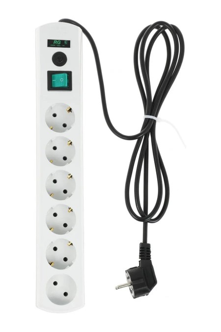 Сетевой фильтр MOST Real RG 6 розеток 2 м (белый) 