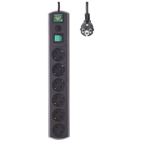 Сетевой фильтр MOST Real RG 6 розеток 2 м (черный) 4