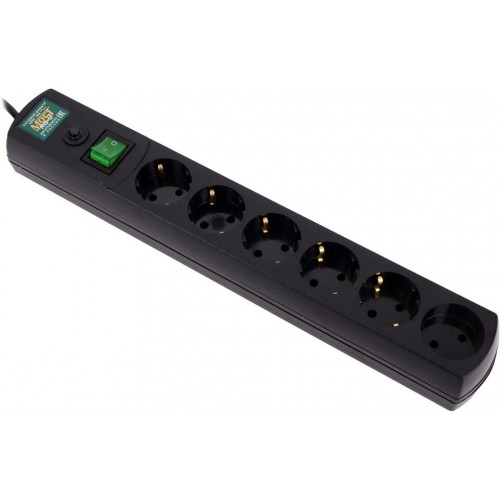 Сетевой фильтр MOST Real RG 6 розеток 10 м (черный) 2