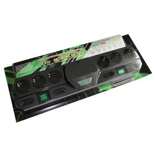 Сетевой фильтр MOST Tandem TRG 10 розеток 2 м (черный) 5