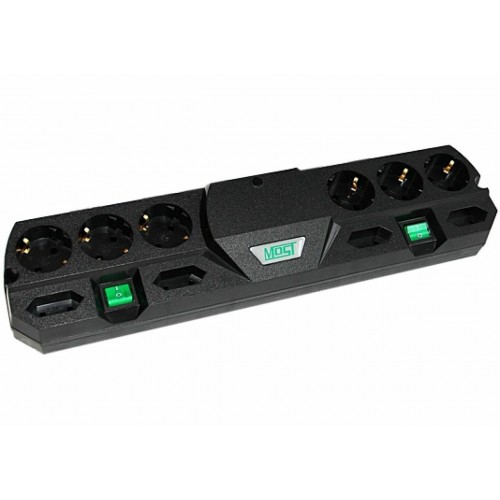 Сетевой фильтр MOST Tandem TRG 10 розеток 2 м (черный) 6