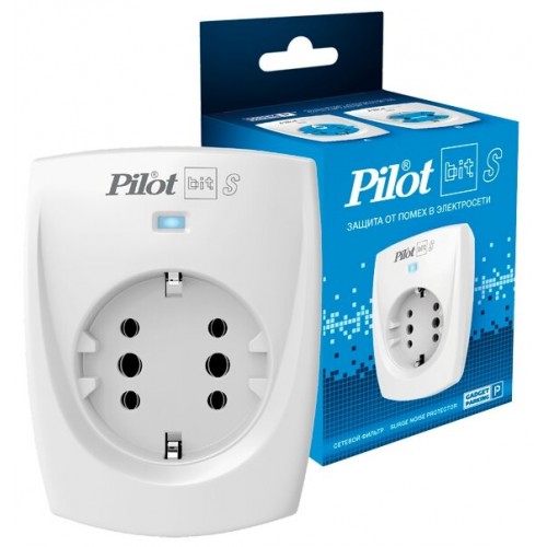 Сетевой фильтр Pilot Bit S GP 1 розетка (белый) 4