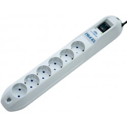 Сетевой фильтр Pilot GL 6 розеток 10 м (белый)