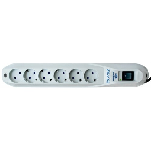 Сетевой фильтр Pilot GL 6 розеток 3 м (белый) 