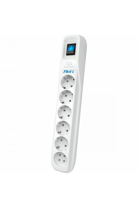 Сетевой фильтр Pilot L 6 розеток 10 м (белый) 