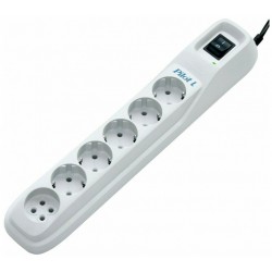 Сетевой фильтр Pilot L 6 розеток 5 м (белый)