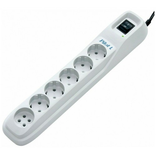 Сетевой фильтр Pilot L 6 розеток 5 м (белый) 