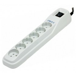 Сетевой фильтр Pilot L 6 розеток 7 м (белый)