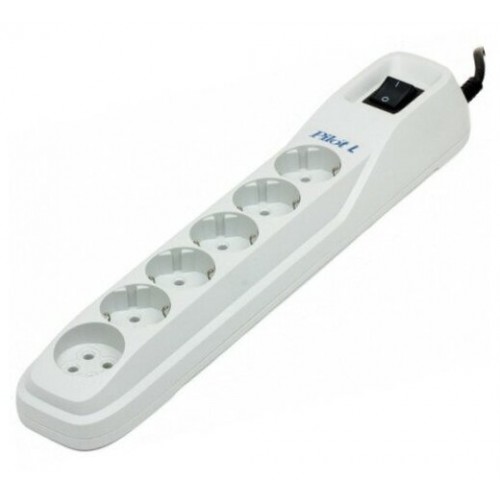 Сетевой фильтр Pilot L 6 розеток 7 м (белый) 