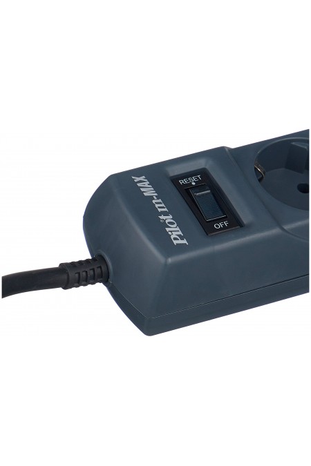 Сетевой фильтр Pilot m-MAX 4 розетки 10 м (серый) 2