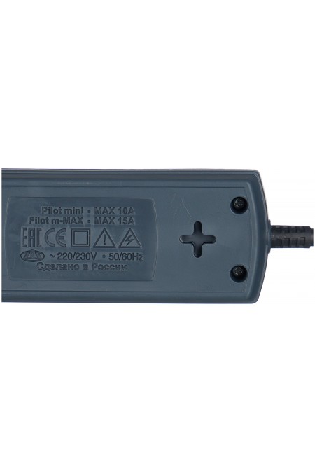 Сетевой фильтр Pilot m-MAX 4 розетки 10 м (серый) 3