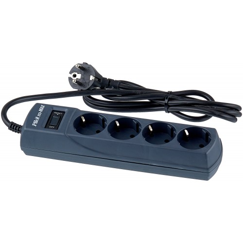 Сетевой фильтр Pilot m-MAX 4 розетки 1.8 м (черный) 4