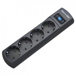 Сетевой фильтр Pilot m-MAX 4 розетки 5 м (серый)