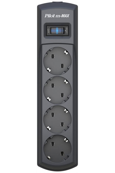 Сетевой фильтр Pilot m-MAX 4 розетки 7 м (черный) 1