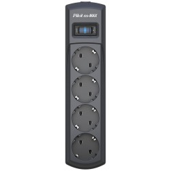Сетевой фильтр Pilot m-MAX 7м (4 розетки) коробка (серый)