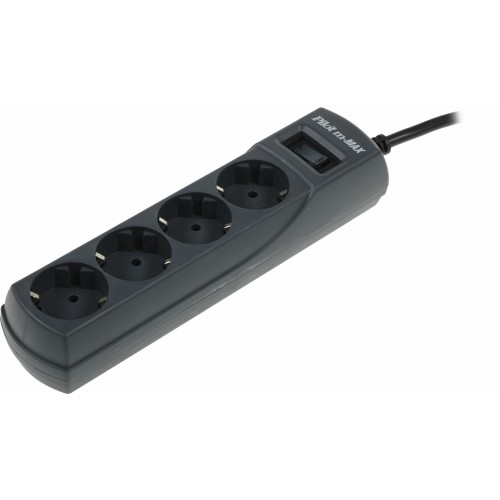 Сетевой фильтр Pilot m-MAX 7м (4 розетки) коробка (серый) 8