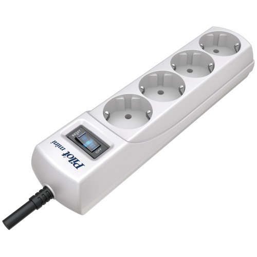 Сетевой фильтр Pilot mini 4 розетки 1.8 м (белый) 2