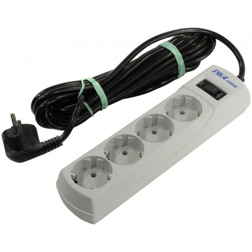 Сетевой фильтр Pilot mini 4 розетки 1.8 м (белый) 6