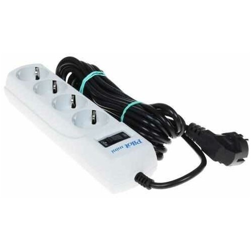 Сетевой фильтр Pilot mini 4 розетки 1.8 м (белый) 9