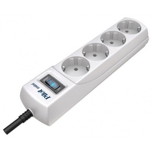 Сетевой фильтр Pilot mini 4 розетки 3 м (белый) 