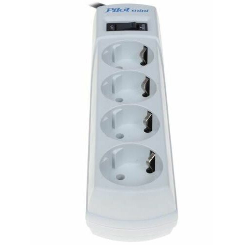 Сетевой фильтр Pilot mini 4 розетки 3 м (белый) 5