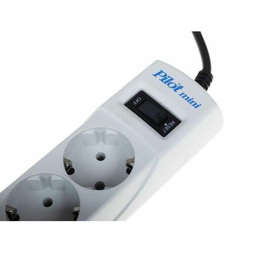 Сетевой фильтр Pilot mini 4 розетки 3 м (белый) 7