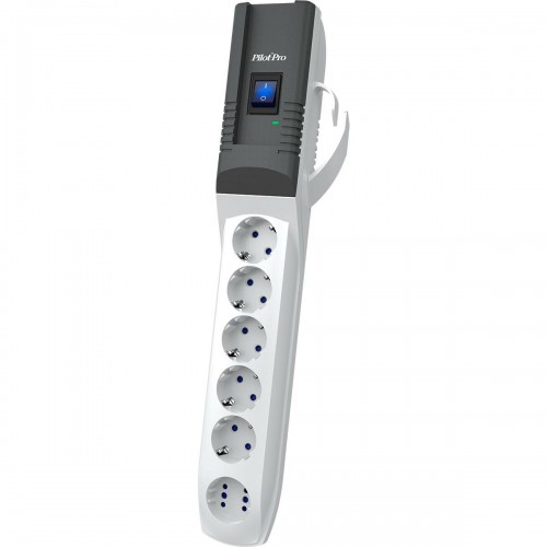 Сетевой фильтр Pilot Pro 2023 6 розеток 3 м (серый) 