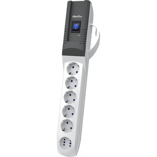 Сетевой фильтр Pilot Pro 2023 5м (6 розеток) (серый) 4