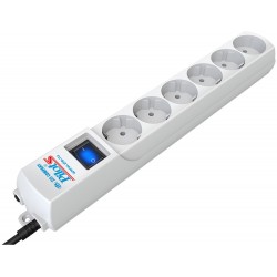Сетевой фильтр Pilot S 6 розеток 1.8 м (белый)