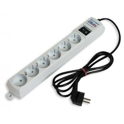 Сетевой фильтр Pilot S 6 розеток 1.8 м (белый) 