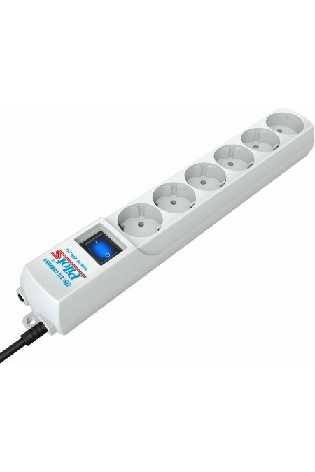 Сетевой фильтр Pilot S 6 розеток 5 м (белый) 