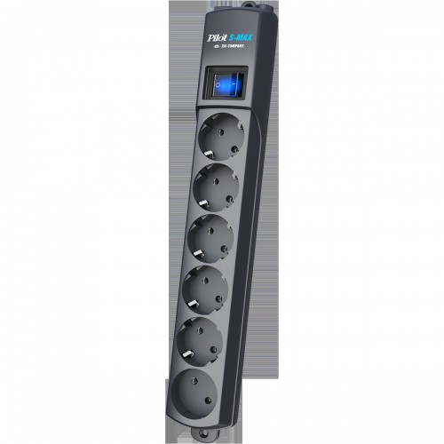 Сетевой фильтр Pilot S-MAX 6 роз. 7м (серый) 6