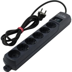 Сетевой фильтр Pilot S-Max 6 розеток 1.8 м (серый)