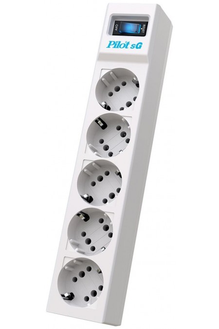Сетевой фильтр Pilot SG 5 розеток 1.8 м (белый) 