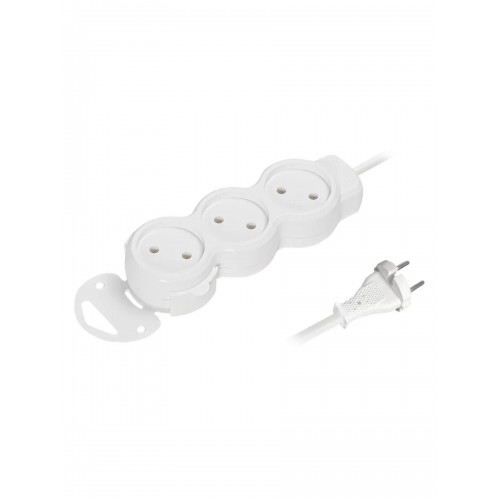 Сетевой фильтр SmartBuy SBE-10-3-05m-N 3 розетки 5 м (белый) 1