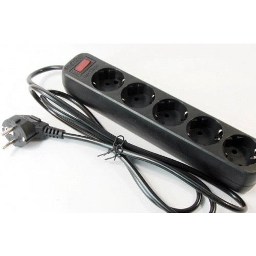Сетевой фильтр SmartBuy SBSP-18-K 5 розеток 1.8 м (черный) 1