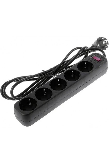 Сетевой фильтр SmartBuy SBSP-18-K 5 розеток 1.8 м (черный) 3