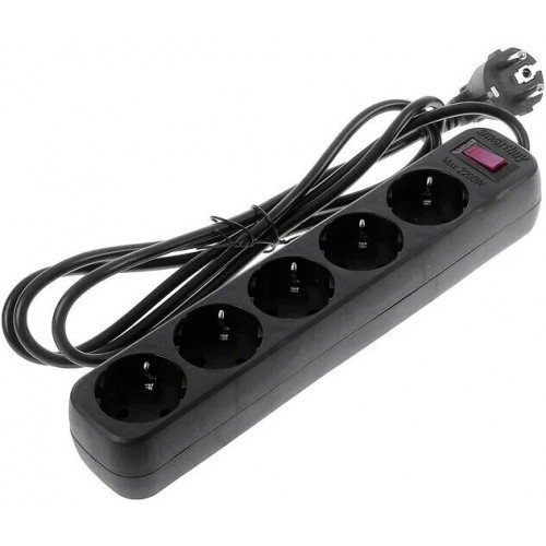 Сетевой фильтр SmartBuy SBSP-18-K 5 розеток 1.8 м (черный) 3