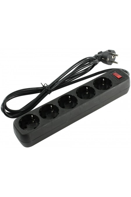 Сетевой фильтр SmartBuy SBSP-18-K 5 розеток 1.8 м (черный) 6