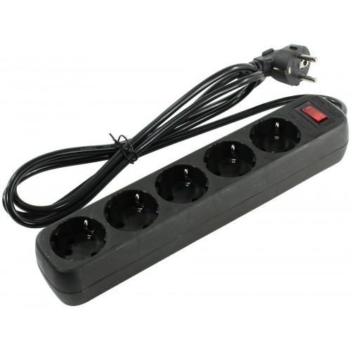 Сетевой фильтр SmartBuy SBSP-18-K 5 розеток 1.8 м (черный) 6