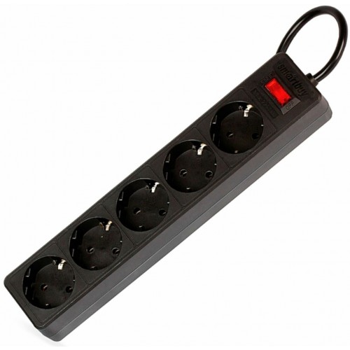 Сетевой фильтр SmartBuy SBSP-18-K 5 розеток 1.8 м (черный) 9