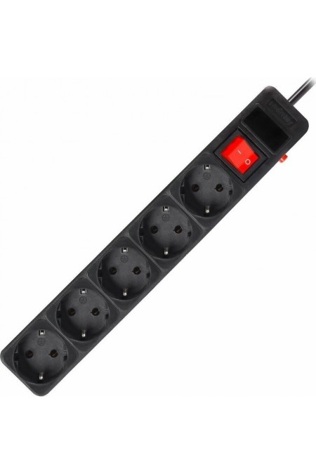 Сетевой фильтр SmartBuy SBSP-5-18-K 5 розеток 1.8 м (черный) 